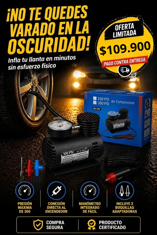Compresor Portátil 300 PSI