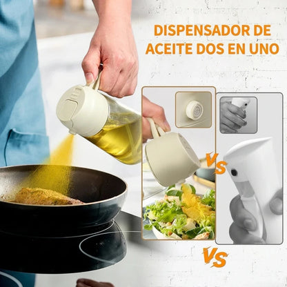 Dispensador Aceite 2 en 1 Vidrio Pack x2 - Imagen 5