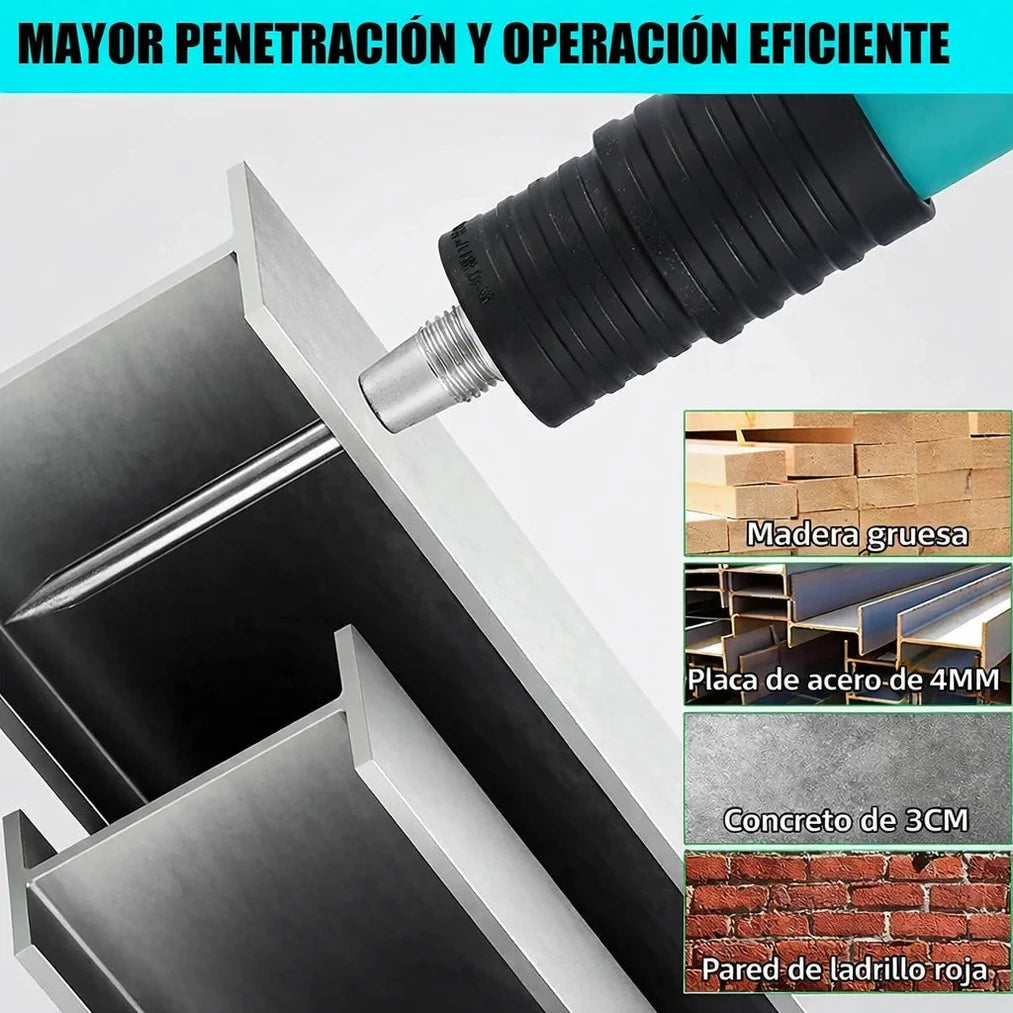 Pistola Neumática Fijación Clavos Acero - Imagen 5
